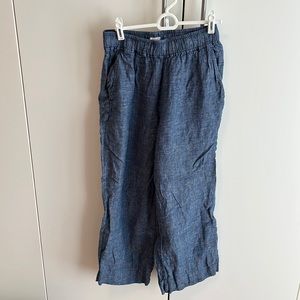 Sigrid Olsen Linen Wide Leg Crop High Waist size s pants